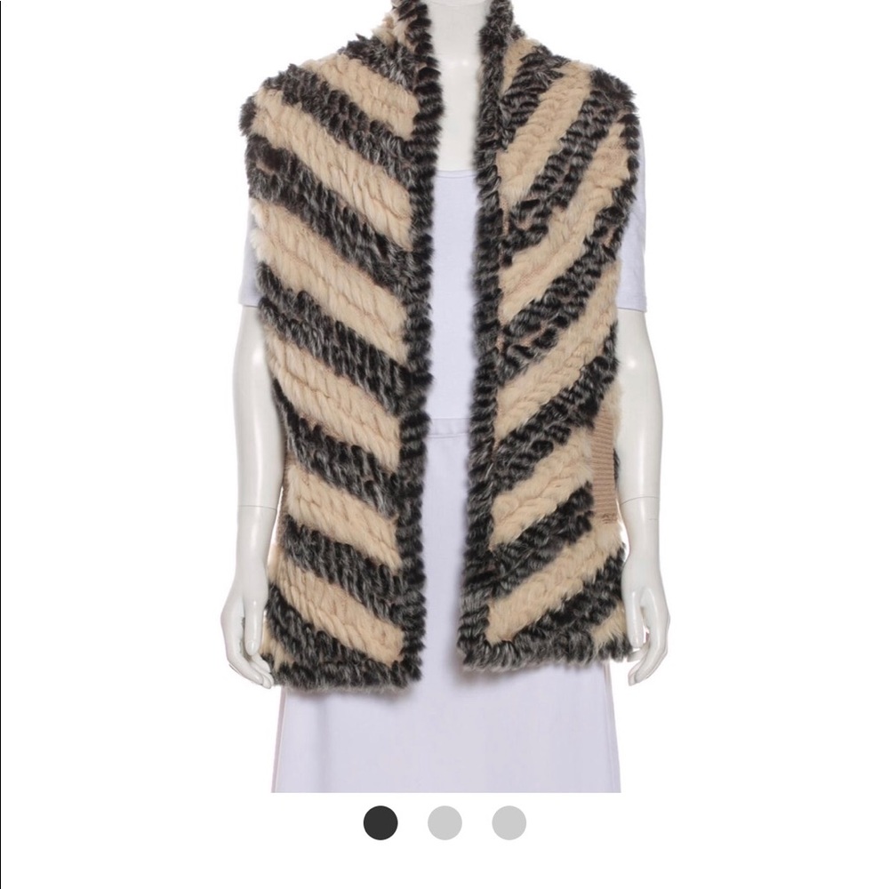Beautiful on trend, Rabbit fur vest!